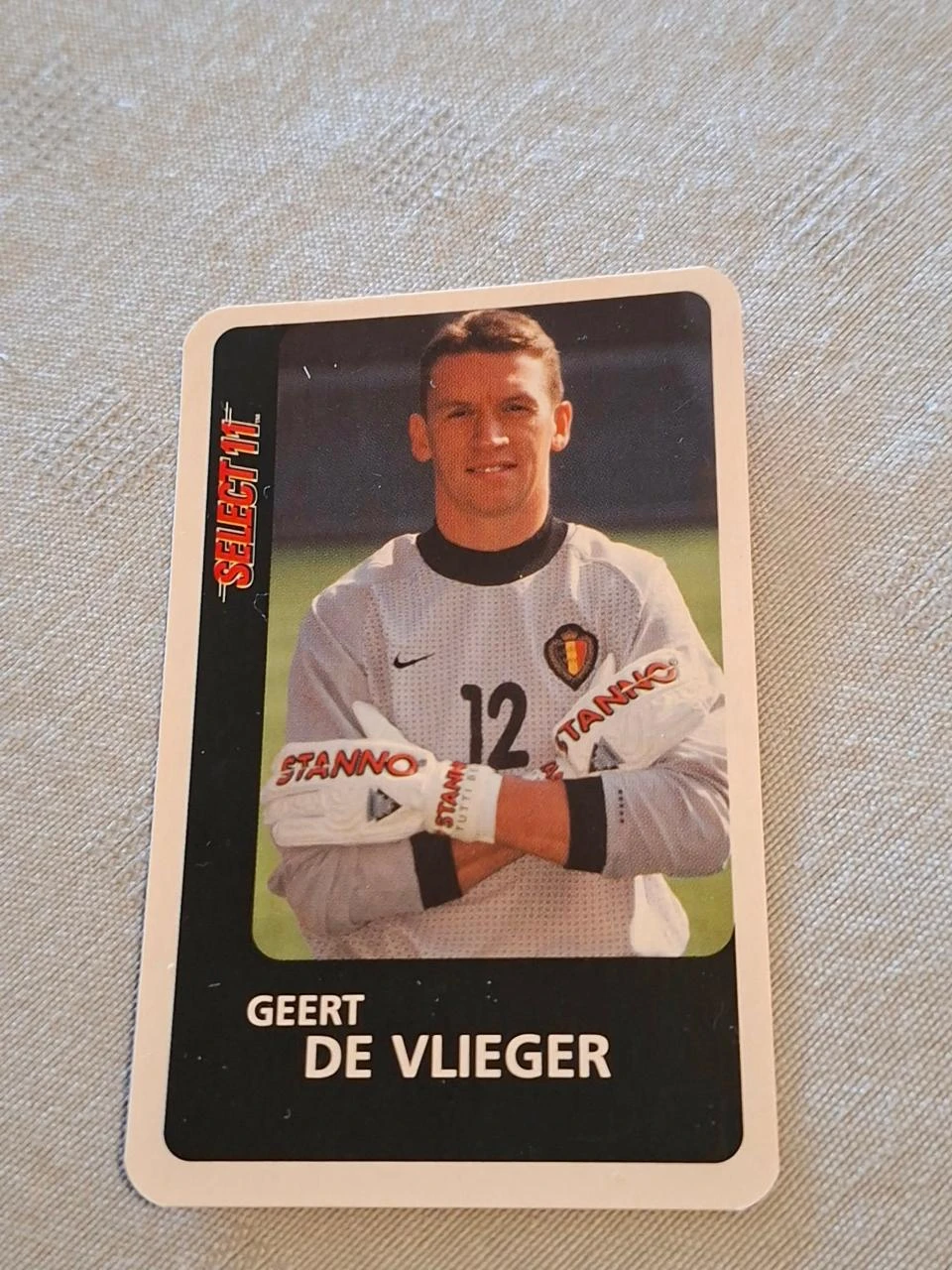 Voetbalkaart : Geert De Vlieger / Rode Duivels / 2000